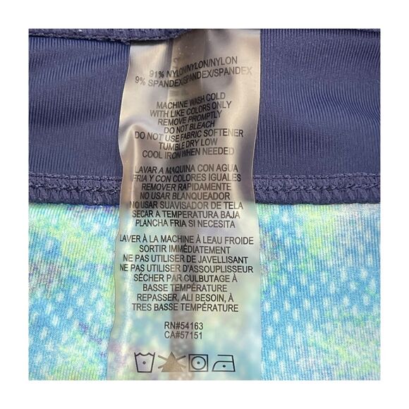 Calvin Klein Leggings Women's Medium Blue Tie-Dye Elastic Waist Performance - Picture 3 of 7